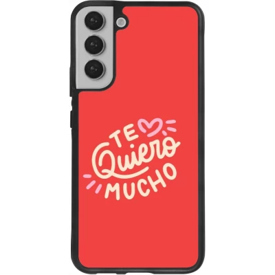 Samsung Galaxy S22+ Case Hülle - Silikon schwarz Saint Valentines Day 26 Te quiero mucho