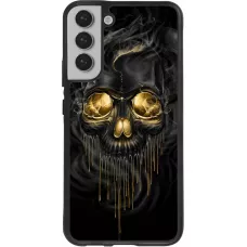 Hülle Samsung Galaxy S22+ - Silikon schwarz Skull 02