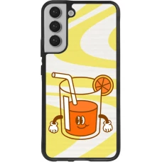 Coque Samsung Galaxy S22+ - Silicone rigide noir Summer drink 2026