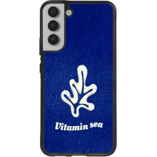 Coque Samsung Galaxy S22+ - Silicone rigide noir Vitamin sea Summer 2026