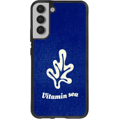 Coque Samsung Galaxy S22+ - Silicone rigide noir Vitamin sea Summer 2026
