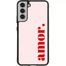 Samsung Galaxy S22+ Case Hülle - Silikon schwarz Valentine 2024 amor