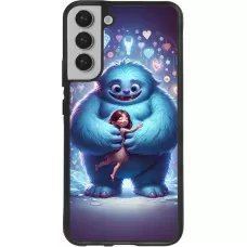 Coque Samsung Galaxy S22+ - Silicone rigide noir Valentine 2024 Fluffy Love