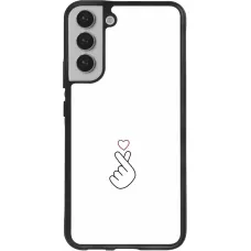 Coque Samsung Galaxy S22+ - Silicone rigide noir Valentine 2024 heart by Millennials