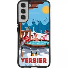 Samsung Galaxy S22+ Case Hülle - Silikon schwarz Verbier Mountain Jacuzzi