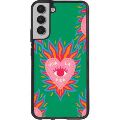 Coque Samsung Galaxy S22+ - Silicone rigide noir Viva la vida 2026
