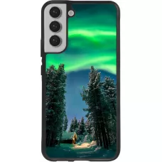 Coque Samsung Galaxy S22+ - Silicone rigide noir Winter 22 Northern Lights