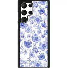 Samsung Galaxy S22 Ultra Case Hülle - Spring 23 watercolor blue flowers