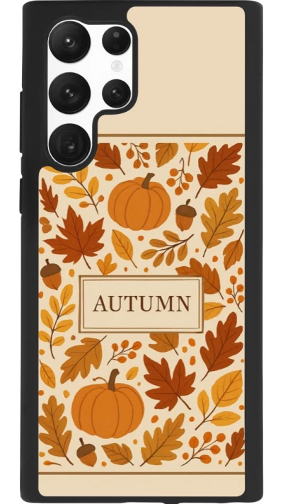 Coque Samsung Galaxy S22 Ultra - Silicone rigide noir Autumn 26 Hello autumn