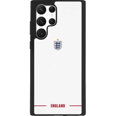 Samsung Galaxy S22 Ultra Case Hülle - Silikon schwarz England 2026 personalisierbares Fussballtrikot