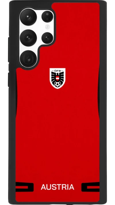 Samsung Galaxy S22 Ultra Case Hülle - Silikon schwarz O?sterreich 2026 personalisierbares Fussballtrikot