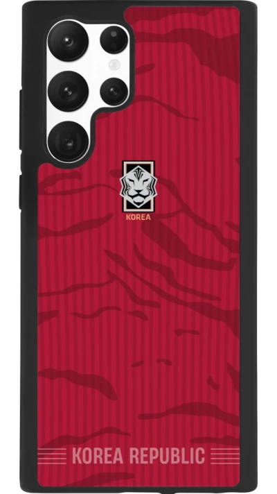 Samsung Galaxy S22 Ultra Case Hülle - Silikon schwarz Südkorea 2026 personalisierbares Fussballtrikot