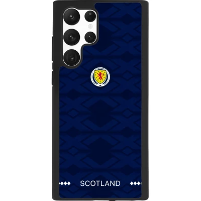 Coque Samsung Galaxy S22 Ultra - Silicone rigide noir Maillot de football Ecosse 2026 personnalisable