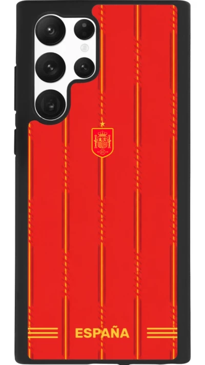 Samsung Galaxy S22 Ultra Case Hülle - Silikon schwarz Spanien 2026 personalisierbares Fussballtrikot