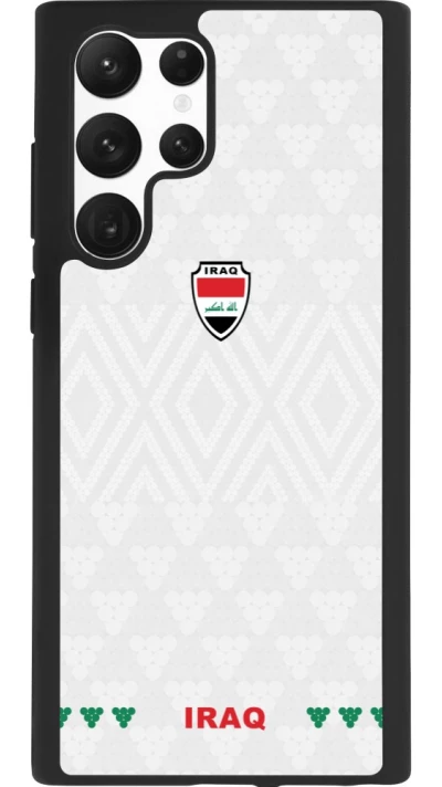 Samsung Galaxy S22 Ultra Case Hülle - Silikon schwarz Irak 2026 personalisierbares Fussballtrikot