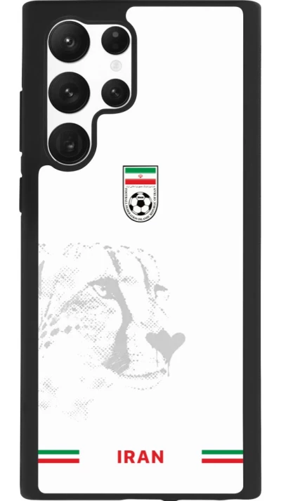 Samsung Galaxy S22 Ultra Case Hülle - Silikon schwarz Iran 2026 personalisierbares Fussballtrikot