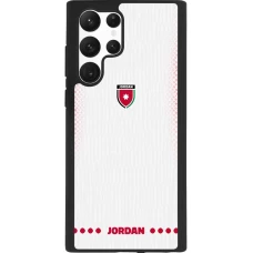 Samsung Galaxy S22 Ultra Case Hülle - Silikon schwarz Jordanien 2026 personalisierbares Fussballtrikot