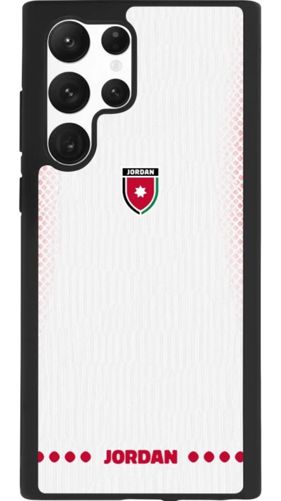 Samsung Galaxy S22 Ultra Case Hülle - Silikon schwarz Jordanien 2026 personalisierbares Fussballtrikot