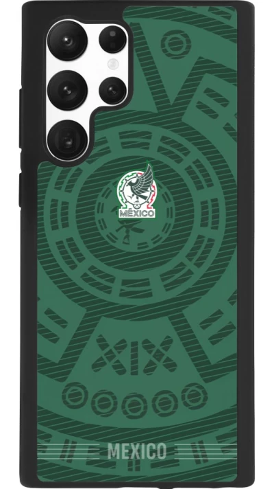 Samsung Galaxy S22 Ultra Case Hülle - Silikon schwarz Mexiko 2026 personalisierbares Fussballtrikot