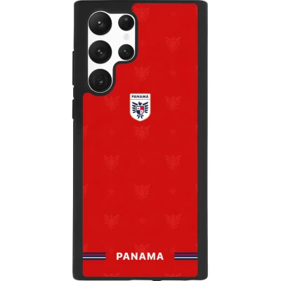 Samsung Galaxy S22 Ultra Case Hülle - Silikon schwarz Panama 2026 personalisierbares Fussballtrikot