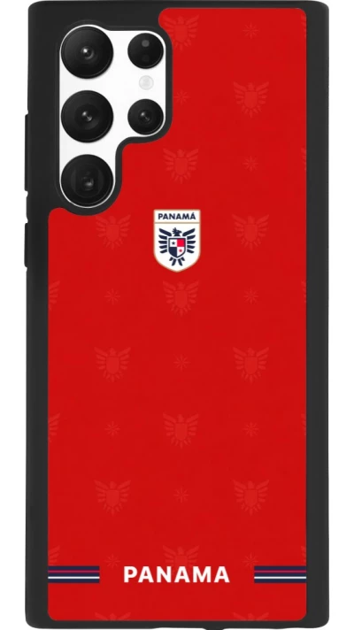 Samsung Galaxy S22 Ultra Case Hülle - Silikon schwarz Panama 2026 personalisierbares Fussballtrikot