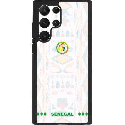 Samsung Galaxy S22 Ultra Case Hülle - Silikon schwarz Senegal 2026 personalisierbares Fussballtrikot