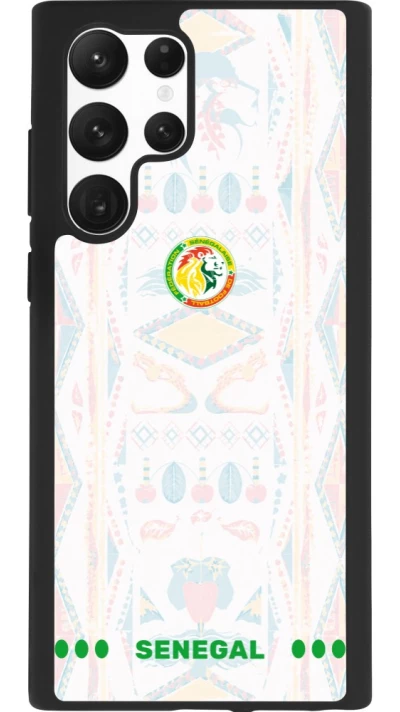 Samsung Galaxy S22 Ultra Case Hülle - Silikon schwarz Senegal 2026 personalisierbares Fussballtrikot