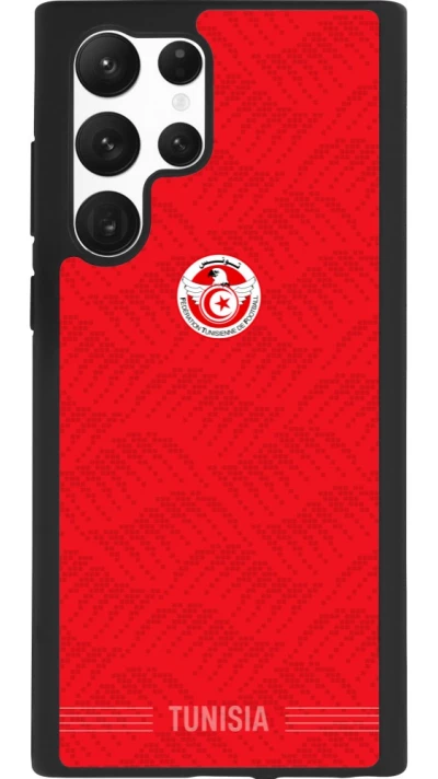 Samsung Galaxy S22 Ultra Case Hülle - Silikon schwarz Tunesien 2026 personalisierbares Fussballtrikot