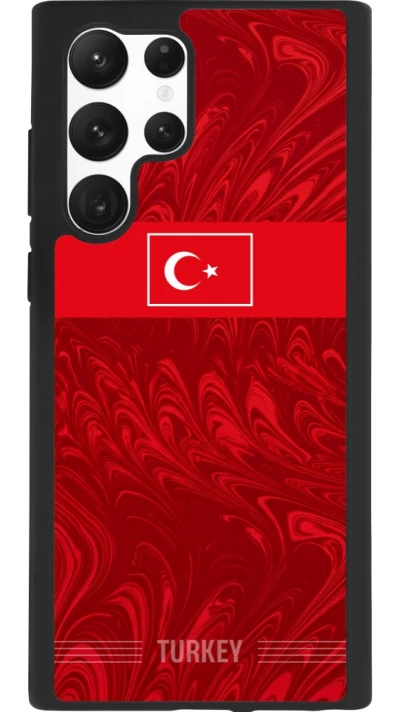 Samsung Galaxy S22 Ultra Case Hülle - Silikon schwarz Türkei 2026 personalisierbares Fussballtrikot