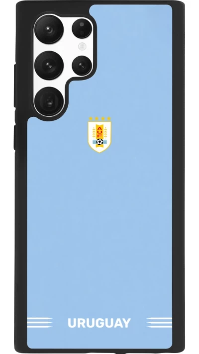 Samsung Galaxy S22 Ultra Case Hülle - Silikon schwarz Uruguay 2026 personalisierbares Fussballtrikot