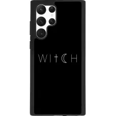Samsung Galaxy S22 Ultra Case Hülle - Silikon schwarz Halloween 22 witch word