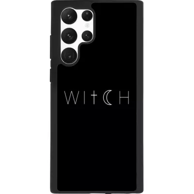 Samsung Galaxy S22 Ultra Case Hülle - Silikon schwarz Halloween 22 witch word