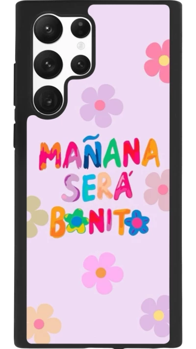 Samsung Galaxy S22 Ultra Case Hülle - Silikon schwarz Karol G Manana sera bonito