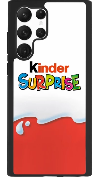 Samsung Galaxy S22 Ultra Case Hülle - Silikon schwarz Kinder Surprise
