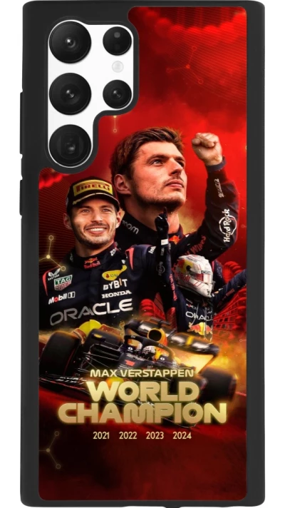 Samsung Galaxy S22 Ultra Case Hülle - Silikon schwarz Max Verstappen Champion 2023