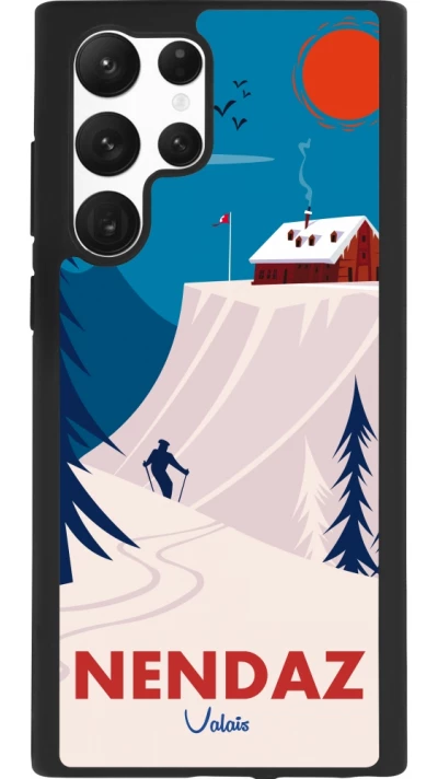 Samsung Galaxy S22 Ultra Case Hülle - Silikon schwarz Nendaz Cabane Ski