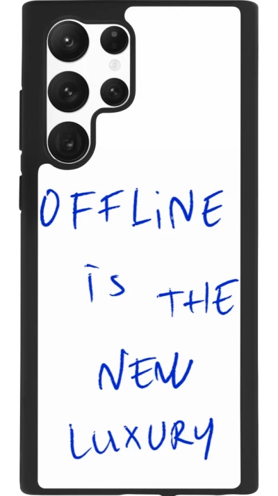 Samsung Galaxy S22 Ultra Case Hülle - Silikon schwarz Offline is the new luxury
