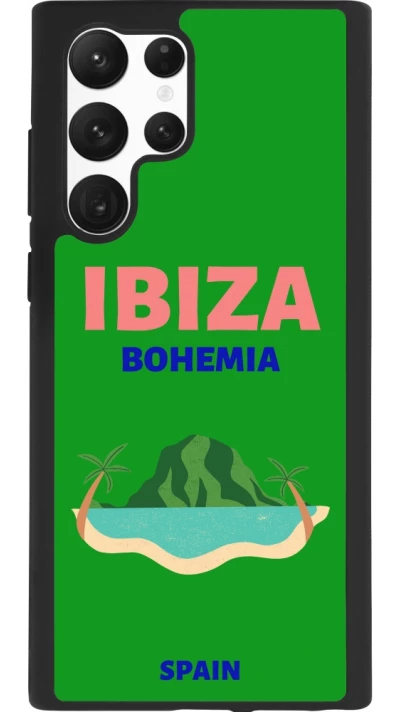 Samsung Galaxy S22 Ultra Case Hülle - Silikon schwarz Pop Summer Destination Ibiza