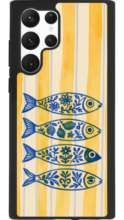 Samsung Galaxy S22 Ultra Case Hülle - Silikon schwarz Portuguese fish 2026