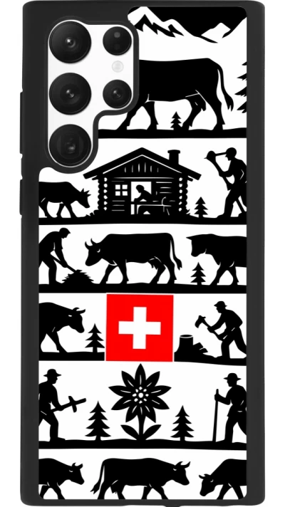 Samsung Galaxy S22 Ultra Case Hülle - Silikon schwarz Poya Schweiz 1