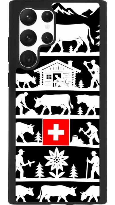 Samsung Galaxy S22 Ultra Case Hülle - Silikon schwarz Poya Schweiz 1 schwarz