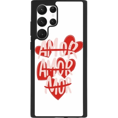 Samsung Galaxy S22 Ultra Case Hülle - Silikon schwarz Saint Valentines Day 26 Amor