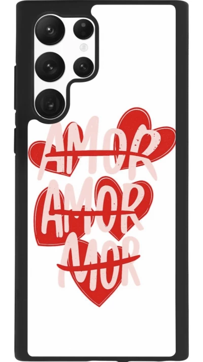 Samsung Galaxy S22 Ultra Case Hülle - Silikon schwarz Saint Valentines Day 26 Amor