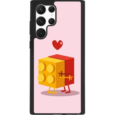 Coque Samsung Galaxy S22 Ultra - Silicone rigide noir Saint Valentines Day 26 Puzzle