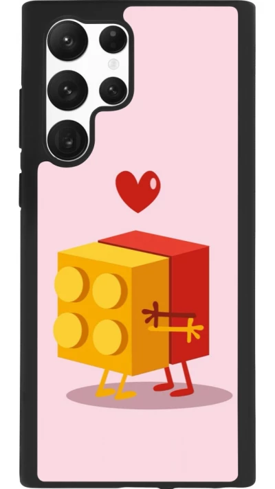 Samsung Galaxy S22 Ultra Case Hülle - Silikon schwarz Saint Valentines Day 26 Puzzle