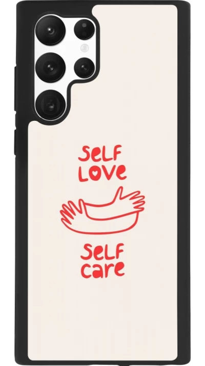 Samsung Galaxy S22 Ultra Case Hülle - Silikon schwarz Saint Valentines Day 26 Self love self care
