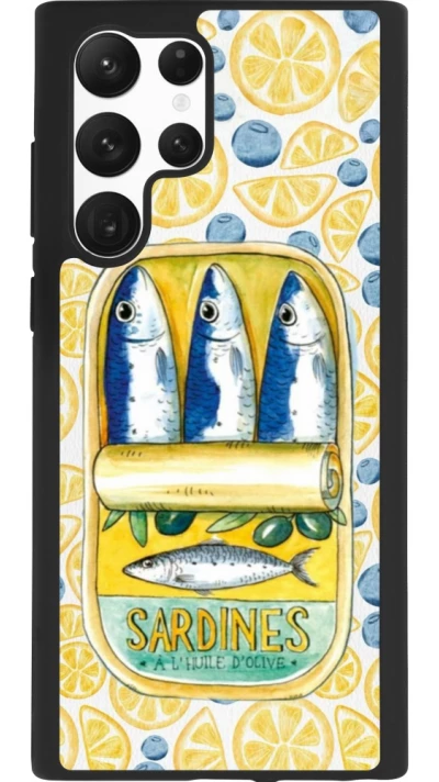 Samsung Galaxy S22 Ultra Case Hülle - Silikon schwarz Sardines in oil 2026