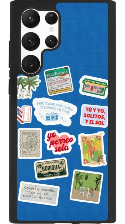 Samsung Galaxy S22 Ultra Case Hülle - Silikon schwarz Seals of the Dominican Republic DTMF
