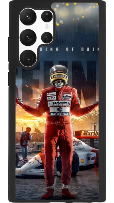 Samsung Galaxy S22 Ultra Case Hülle - Silikon schwarz Senna The King of Rain
