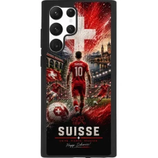 Samsung Galaxy S22 Ultra Case Hülle - Silikon schwarz Fussball Suisse splash 2026